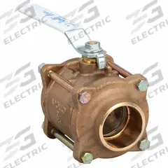 APOLLO Manual Two-Way Ball Valve: 2 in Size, Bronze, Straight, Sweat x Sweat, Full Port Ball Port (MPN 82LF20801). Key specifications — Brand: APOLLO; Handle: Lever.