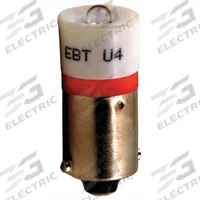 SIEMENS Compact LED Bulb: LED, Miniature Bayonet (BA9s), (T) Tubular, T3-1/4, 6 V, 0.06 W Watt (MPN 52AEB3). Key specifications — Light Color: Green; Voltage: 6 V; Brand: SIEMENS; Bulb Shape: T3-1/4.