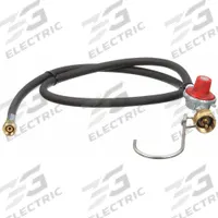 Gas Hose and Regulator: 1/4 in Hose Inside Dia., Black, FLH x FLH, 4 ft Hose Lg, FLH x FLH (MPN 3015-04). Key specifications — Hose Color: Black; Fitting Type: FLH x FLH; Brand: SIEVERT.