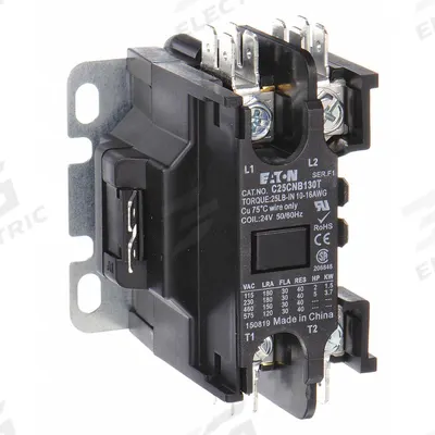 EATON Definite Purpose Magnetic Contactor: 1 + N Poles, 208-240V AC, 40 A - Non-Reversing Definite Purpose Contactors