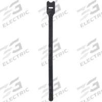 PANDUIT Hook-and-Loop Cable Tie: 12 in Lg, 3.20 in, 0.75 in Wd, Nylon, Black, 10 PK (MPN HLSP3S-X0). Key specifications — Max. Bundle Dia.: 3.20 in; Material: Nylon; Color: Black.