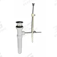 KISSLER Drain Assembly: Plastic, 12 in Overall Ht, 1 1/2 in Overall Dia, Threaded, 1 1/2 in Pipe Dia (MPN 10-0060). Key specifications — Product Type: Drain Assembly; Brand: KISSLER; Material: Plastic; Includes: Pop-Up Stopper.