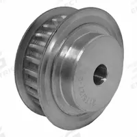 DAYTON Timing Pulley: Trapezoidal, Plain, For T5 Timing Belt Section, For 10 mm Belt Wd, 27 Teeth (MPN 21T5/27-2). Key specifications — Brand: DAYTON; Tooth Profile: Trapezoidal; Finish: Plain.