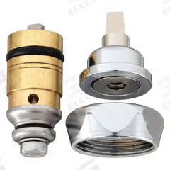 CHICAGO FAUCETS Cartridge: Use with Hot/Cold Water, Brass, Nickel Plated, Compression, (1) Cartridge (MPN 826-XJKABNF). Key specifications — For Water Temperature: Hot/Cold; Compatible Brand: Chicago Faucets; Product Type: Cartridge; Includes: (1) Cartridge; Material: Brass.