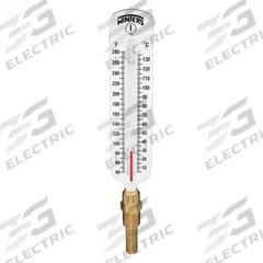 WINTERS Industrial Glass Thermometer: 40°F to 280°F /5°C to 135°C, +/-1% Accuracy, 2.525 in Stem Lg (MPN TSW172LF.). Key specifications — Thermometer Thread Type: NPT; Accuracy: +/-1%; Brand: WINTERS.