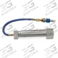 SUPERCOOL Oil & Dye Injector: A/C Oil and Dye Injector, Aluminum, 2 Pieces, R-12 Adapter (MPN 15290). Key specifications — Brand: SUPERCOOL; Includes: R-12 Adapter; Tool Type: A/C Oil and Dye Injector; For Use With: R-134a.