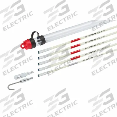 MILWAUKEE Rod Set: (4) Low Flex Sticks/Bullet Nose Tip/Hook Tip/Mid Flex Stick/Storage Tube - Standard Fish Sticks