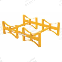 VESTIL Drum Rack: 46 in x 30 in x 13 in, For 2 Drums, 1 Levels, 1,600 lb Wt Capacity, 1,600 lb (MPN DRUM-RACK-2). Key specifications — Weight Capacity Per Level: 1,600 lb; Color/Finish: Yellow; For Drum Capacity: 55 gal; Brand: VESTIL.