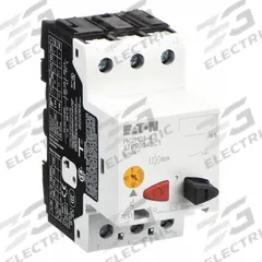 EATON Manual Motor Protector: Non-Reversing, 3 Poles, 4 A, Thermal Protection, Push Button (MPN XTPB004BC1). Key specifications — Maximum Voltage Rating: 600V AC; Brand: EATON; Thermal Units Required: None (Starter Includes Integrated Thermal Units); Frame Size (Width): 45mm (B Frame).