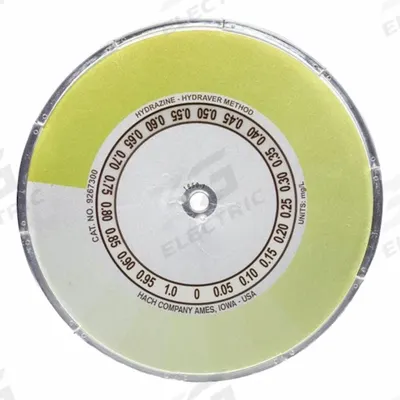 HACH Color Disc Hydrazine: 9267300, Hydrazine, 1/8 in Overall Ht - Color Comparator Discs & Boxes