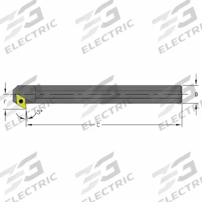 ULTRA-DEX USA Indexable Boring Bar: S06J SDXCL2 (MPN 957-000-242) - Indexable Boring Bars