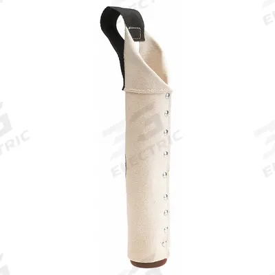 KLEIN TOOLS Bucket Bag: 2 1/2 in W x 15 1/2 in H x 2 1/2 in L, Off-White, Canvas - Canvas Bucket Bags