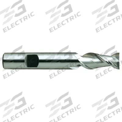 YG-1 Square End Mill: High Speed Steel, 2 Flute, 1" Mill Dia, 2" LOC, 4-1/2" OAL (MPN 17176) - High-Speed Steel Square End Mills for Aluminum
