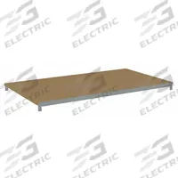 TENNSCO Shelf: 48 in x 24 in, 500 lb Load Capacity, Particleboard, Gray, Shelf (MPN ZAESH-4824D). Key specifications — Decking Material: Particleboard; Includes: (2) Beams; Decking Finish: Unfinished; Shelf Configuration: Single Straight; Color: Gray; Frame Material: Steel; Brand: TENNSCO; Frame Finish: Zinc Plated.
