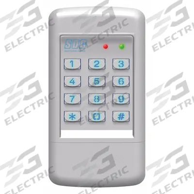 SDC Electromagnetic Access Keypad: 5 3/4 in Ht, 1 7/16 in Dp, 3 in Wd, Die Cast Metal - Keypads