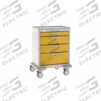 METRO General Medical Supply Cart with Drawers: Polymer/Steel - General Medical Supply Carts with Drawers