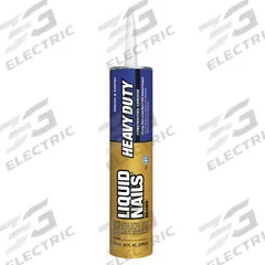 LIQUID NAILS Construction Adhesive: Heavy Duty, 10 fl oz, Cartridge, Tan, 384 g/L VOC Content Wt (MPN LN-901). Key specifications — Adhesive Color: Tan.