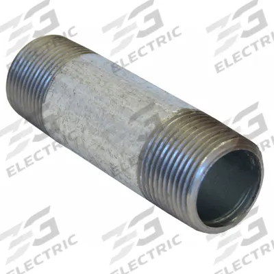 BECK Pipe: 1/4 in Nominal Pipe Size, 20 in Lg, Schedule 40, Galvanized Steel - Schedule 40 Threaded on Both Ends Pipe & Pipe Nipples