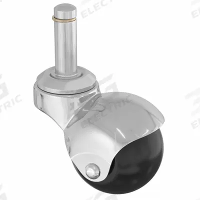 APPROVED VENDOR Stem Caster: Swivel, No Brake, 2 in Wheel Dia., 2 in Wheel Wd - Friction-Ring Stem Casters for Furniture & Office Equipment