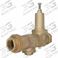 ZURN Pressure Reducing Valve: Solder x FNPT, 1 1/4 in Pipe Size, Bronze, 15 psi to 75 psi (MPN 114-625XL3C). Key specifications — Brand: ZURN; Union Type: Single Union; Low-Lead Compliance: Low-Lead Compliant.