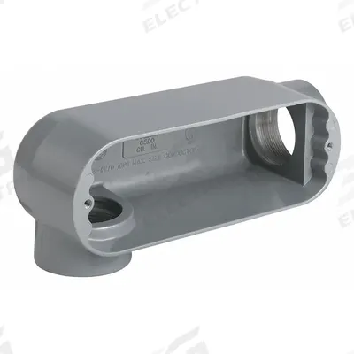 HUBBELL KILLARK Conduit Outlet Body: Iron, 3 in Trade Size, LR Body, 173 cu in Body Capacity - LR - 90° Elbow Type
