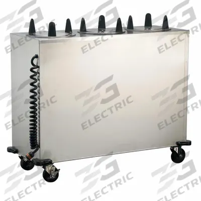 LAKESIDE Plate Dispenser Cart: Heated, 9 1/8 in Plate Size, 39 7/8 in Overall Ht - Heated Plate Dispenser Carts