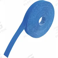 RIP-TIE Hook-and-Loop Cable Tie Roll: 75 ft Lg, 1 in Wd, 38 lb Tensile Strength, Blue, Polyester (MPN G-10-075-BU). Key specifications — Color: Blue; Material: Polyester; Brand: RIP-TIE.