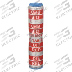 THOMAS & BETTS Open Barrel Splice: 250 kcmil Wire Size, Red Code, 3.91 in, Copper Barrel, 71 Die (MPN 60554). Key specifications — Die Code: 71; Brand: THOMAS & BETTS; Color Code: Red.