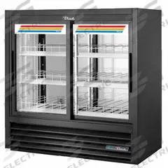 TRUE REFRIGERATION Refrigerated Merchandiser: 48 in x 48 in x 24 1/8 in, Black, Sliding, 6 Shelves (MPN GDM-41CPT-48-HC-LD). Key specifications — attr1277723: TRUE REFRIGERATION; attr1277683: R-290; attr1277688: Sliding; attr1277691: Yes; attr1277694: Black; attr1280729: GDM.