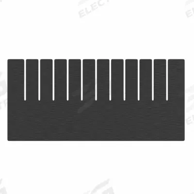 QUANTUM STORAGE SYSTEMS Divider: 15 1/4 in x 7 1/4 in, Plastic, Conductive, 2TB31 - ESD Divider Box Dividers