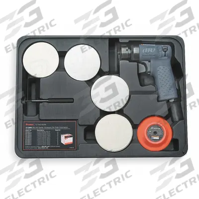 INGERSOLL RAND Air Orbital Sander: 3 in Disc, Hook and Loop, 7/32 in Orbit, Non-Vacuum - Self-Vacuum Random Orbital Sanders