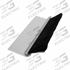 AMERICAN GARAGE DOOR SUPPLY Brush Seal: 45° Angle, Polypropylene, 1 1/3 in Brush Lg, 94 in Holder Lg (MPN BP4121-94). Key specifications — Brush Material: Polypropylene; Includes: Galvanized Self-Drilling Mounting Screws; Width Type: Single; Brand: AMERICAN GARAGE DOOR SUPPLY.