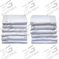FOUNDATIONS Play Yard Cover: 38 3/8 in Overall Lg, 26 in Overall Wd, 24 3/4 in Overall Ht, White (MPN 6901127). Key specifications — attr1037442: White; attr1037506: FOUNDATIONS; attr1037447: Microfiber.
