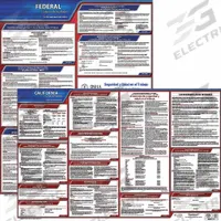 JJ KELLER Labor Law Poster: CA, Spanish, Plastic, 40 in x 24 in, Federal and State Labor Law (MPN 200-CA-3). Key specifications — State/Province: CA; Language: Spanish.