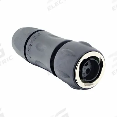 SOURIAU Electrical Connector: Trim Trio UTGX 10, Plug with Cable Gland, 2 + Ground Contacts - Trim Trio UTGX Harsh Environment Circular Connectors