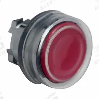 SCHNEIDER Flush Push Button: Red, 22 mm Mounting Size, Metallic, Momentary (MPN ZB4BPA4). Key specifications — Brand: SCHNEIDER; Action: Momentary; Series: XB4; Push Button Material Type: Metallic.