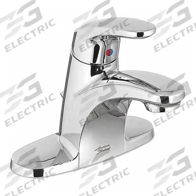 AMERICAN STANDARD Mid Arc Bathroom Faucet: Colony Pro, Metal, Chrome Finish, 1.2 gpm Flow Rate - Centerset Handle Bathroom Faucets