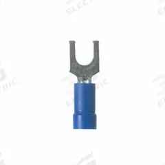 PANDUIT StrongHold(TM) EV14-6FB-Q Loose Piece Forks: Blue, Vinyl, #6 Stud Size, Std Fork, 600 V. Key specifications — Barrel Style: Funnel Entry; Manufacturer Part Number: EV14-6FB-Q; Brand: PANDUIT; Series: EV14.