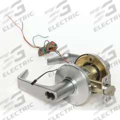 STANLEY SECURITY SOLUTIONS Door Lockset: Storeroom Lever Locksets, Chrome, ADA Compliant, Electrical (MPN 9KW37DEU15DS3626RQE). Key specifications — Ligature Resistance: Not Ligature-Resistant; Brand: STANLEY SECURITY SOLUTIONS; Visual Indicator Message: No Message; Lockset Style: Angled; ADA Compliant: Yes; Finish: Satin Chromium-Plated : Zinc Alloy.