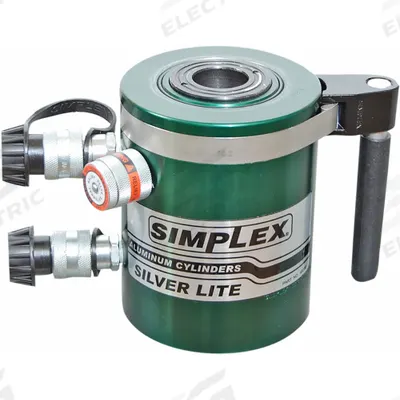 ENERPAC Hollow Hydraulic Ram: 50 ton Nominal Capacity, 10 in Nominal Stroke Lg - Lightweight Hollow Rams