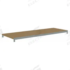 TENNSCO Shelf: 48 in x 15 in, 500 lb Load Capacity, Particleboard, Gray, Shelf (MPN ZAES-4815D). Key specifications — Decking Material: Particleboard; Includes: (2) Beams; Decking Finish: Unfinished; Shelf Configuration: Single Straight; Color: Gray; Frame Material: Steel; Brand: TENNSCO; Frame Finish: Zinc Plated.