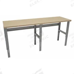 TENNSCO Workbench: Adj Ht, Shop Top, 96 in x 30 in, 1,000 lb Overall Load Capacity, Gray (MPN WBAT-1-3096C). Key specifications — Brand: TENNSCO.