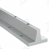 PBC LINEAR Pre-Drilled Linear Shaft Support Rail: 1/2 in Shaft Dia, 24 in Lg, Clear, Aluminum (MPN SR08PD-024.000). Key specifications — attr111735: PBC LINEAR; attr111741: Clear.