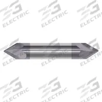 APPROVED VENDOR Chamfer Mill: Carbide, AlTiN Coated, Double End, 2 Flute, 60°, 1/2" Mill Dia, 3" OAL (MPN 209-262500B)