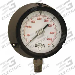 WINTERS Process Pressure Gauge: 0 psi to 600 psi, White, 4 1/2 in Dial, 1/2 in NPT Male, Bottom, PPC (MPN PPC5069-SG45). Key specifications — Brand: WINTERS; Pointer Color: Black; Accuracy: ±0.5%; Dial Color: White; Gauge Wetted Parts: Stainless Steel; Case Material: Phenolic; Vibration Resistance Properties: Field-Fillable; Pressure Range: 0 psi to 600 psi.