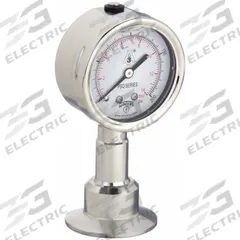 WINTERS Pressure Gauge: 0 psi to 200 psi, 2 1/2 in Dial, 1 1/2 in Tri-Clamp, Bottom, ±1.50% Accuracy (MPN PSQ15806). Key specifications — Brand: WINTERS; Case Material: 304 Stainless Steel; Lens Material: Polycarbonate; Pressure Gauge Type: Sanitary Pressure Gauge; Accuracy: ±1.50%; Includes Calibration Certificate: No; Series: PSQ; Vibration Resistance: Dust Resistant.