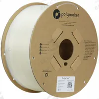 POLYMAKER 3D Printing Filament: PolyCast, PVB, 1.75 mm, 3.0 kg, Natural (MPN PJ03003). Key specifications — Color: Natural; Spool Weight: 3.0 kg.