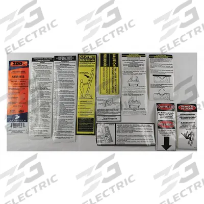 LOUISVILLE Label Kit: For 5MRH3/5MRH4/5MRH5/5MRH6 - Material Handling Parts