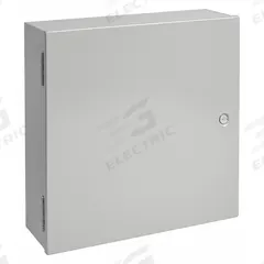 HOFFMAN Enclosure: Steel, 36 in x 24 in x 7 in, NEMA 1, Solid Cover, Hinged, Painted (MPN A36N24ALP). Key specifications — Brand: HOFFMAN; Closure Method: 1/4-Turn Latch; Knockouts: Not Included.