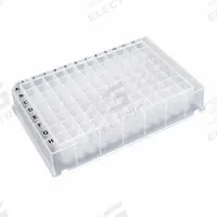 MTC BIO Deep-Well Well Plate: Non-Sterile, 96 Wells, 1 mL, 8.2 mm Dia, RNase/DNase Free, Square (MPN D3096-19). Key specifications — Brand: MTC BIO; Body Color: Colorless; RNase/DNase Free: Yes; Well Shape: Square; Material: Polypropylene.